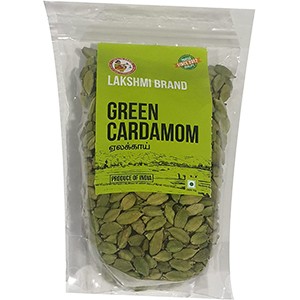 LAKSHMI BRAND -Natural Green Cardamom ,Best Asian Herbs and Spices for Nutrients Rich Diet Elakkai , Elachi , Elaki , Yalakulu , Elam ,Ilaayachee (500gm)
