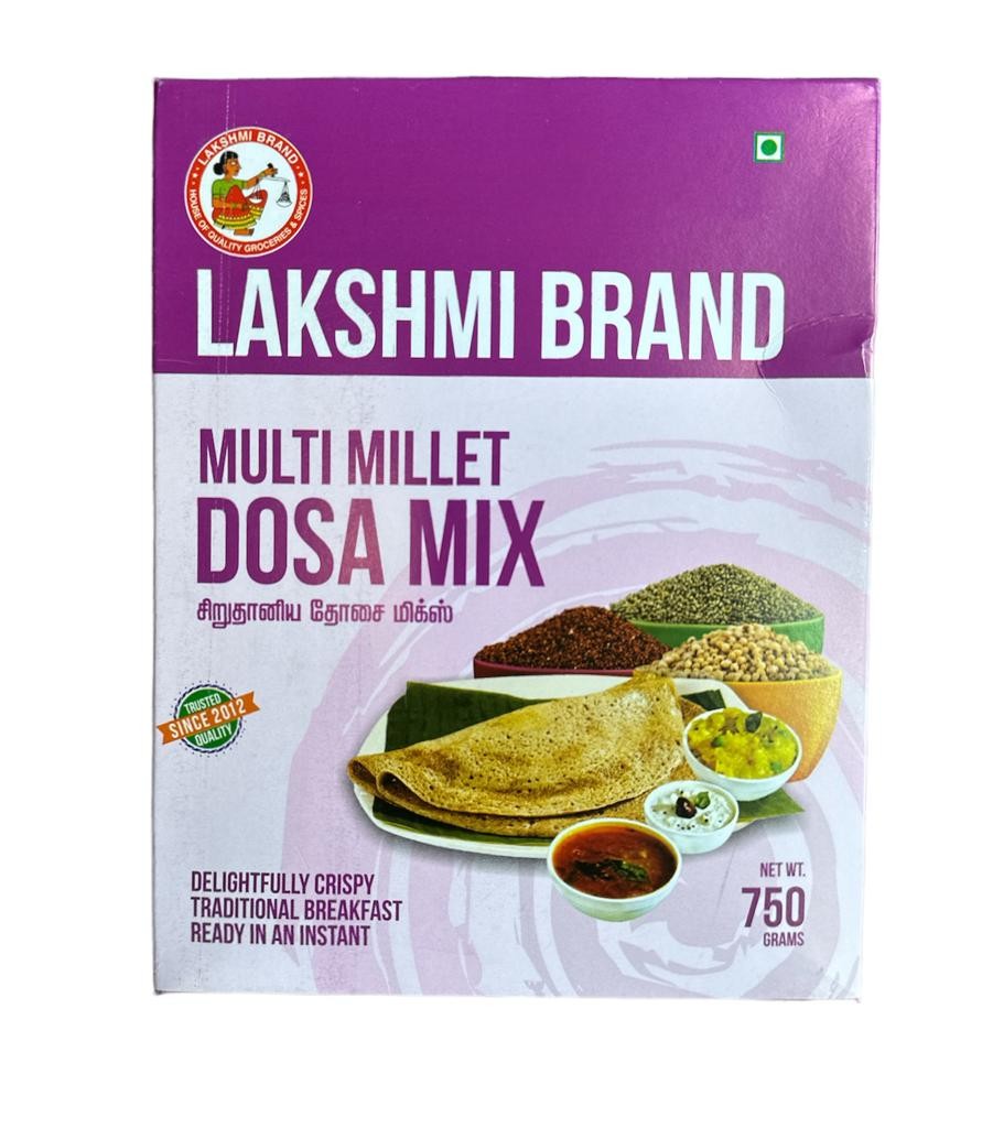 LAKSHMI BRAND - Multi Millet Dosa Mix  750g